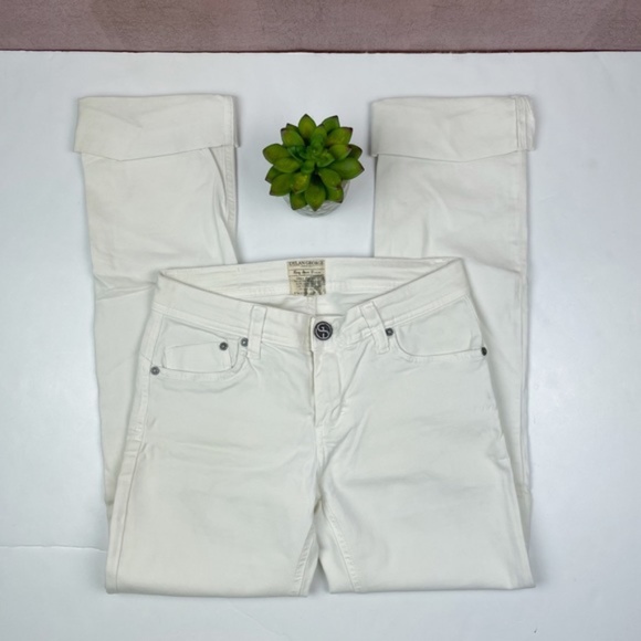 Dylan George White Ring Spun Denim Jeans Women Size 25 - Picture 1 of 9